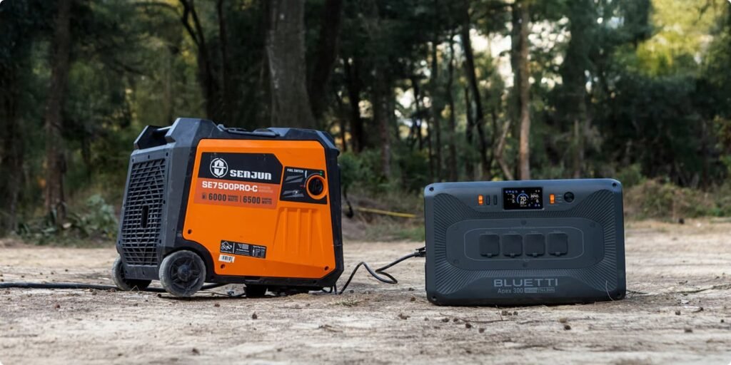 Bluetti Apex 300 Carga por Generador Grupo electrogeno